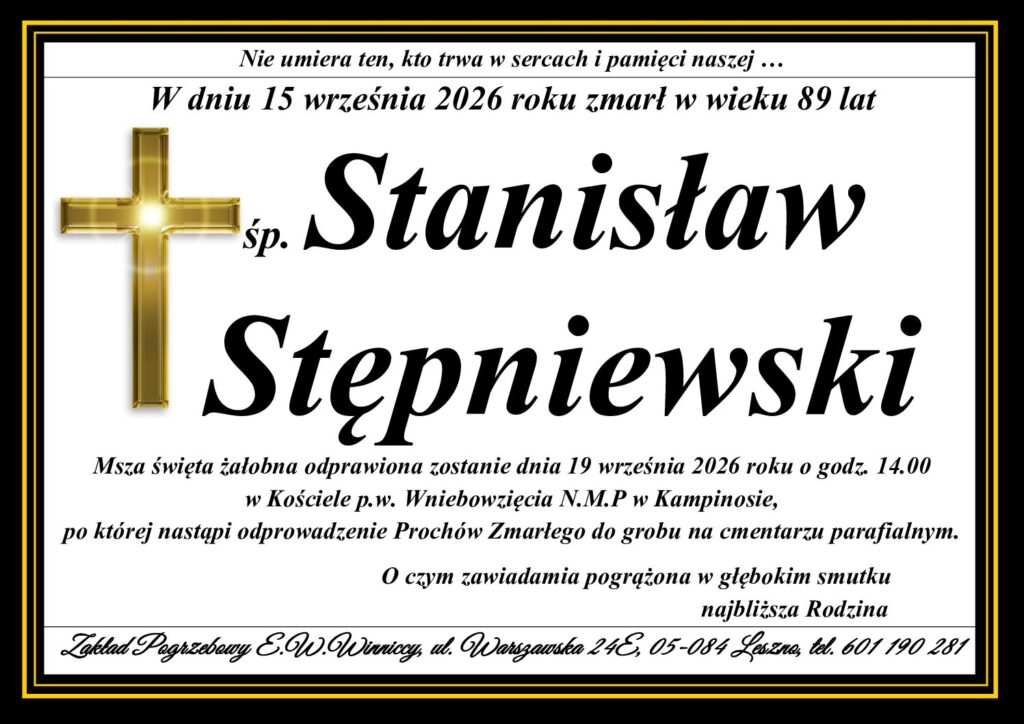 ŚP. Stanisław Stępniewski